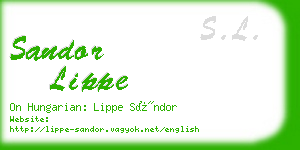 sandor lippe business card